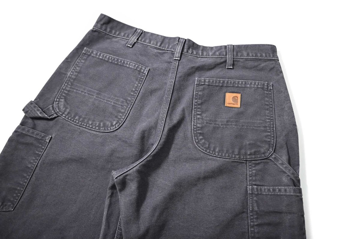 画像4: 14' Used Carhartt Duck Carpenter Pants Petrol Blue カーハート (4)