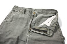 画像5: 18' Used Carhartt Duck Carpenter Pants Moss カーハート (5)