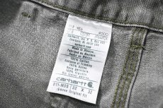 画像6: 18' Used Carhartt Duck Carpenter Pants Moss カーハート (6)