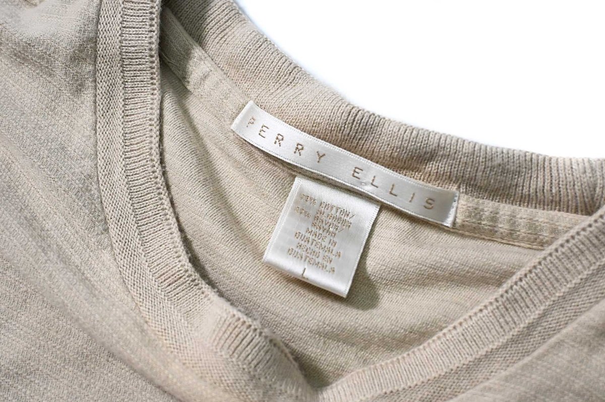 画像3: 90s Used Perry Ellis Border Tee (3)