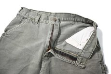 画像6: 16' Used Carhartt Duck Carpenter Pants Moss カーハート (6)