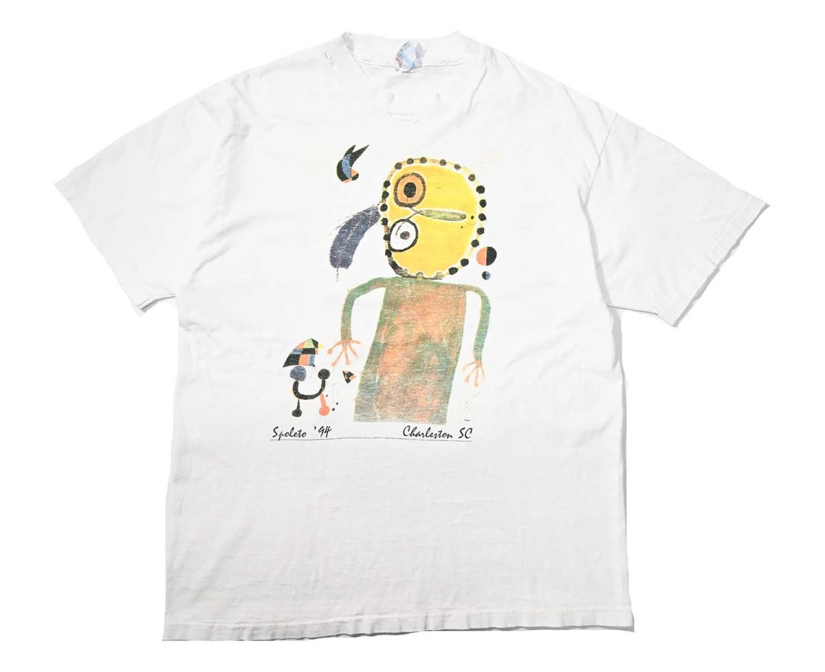 画像1: 90s Used Joan Miro Print Tee made in USA (1)