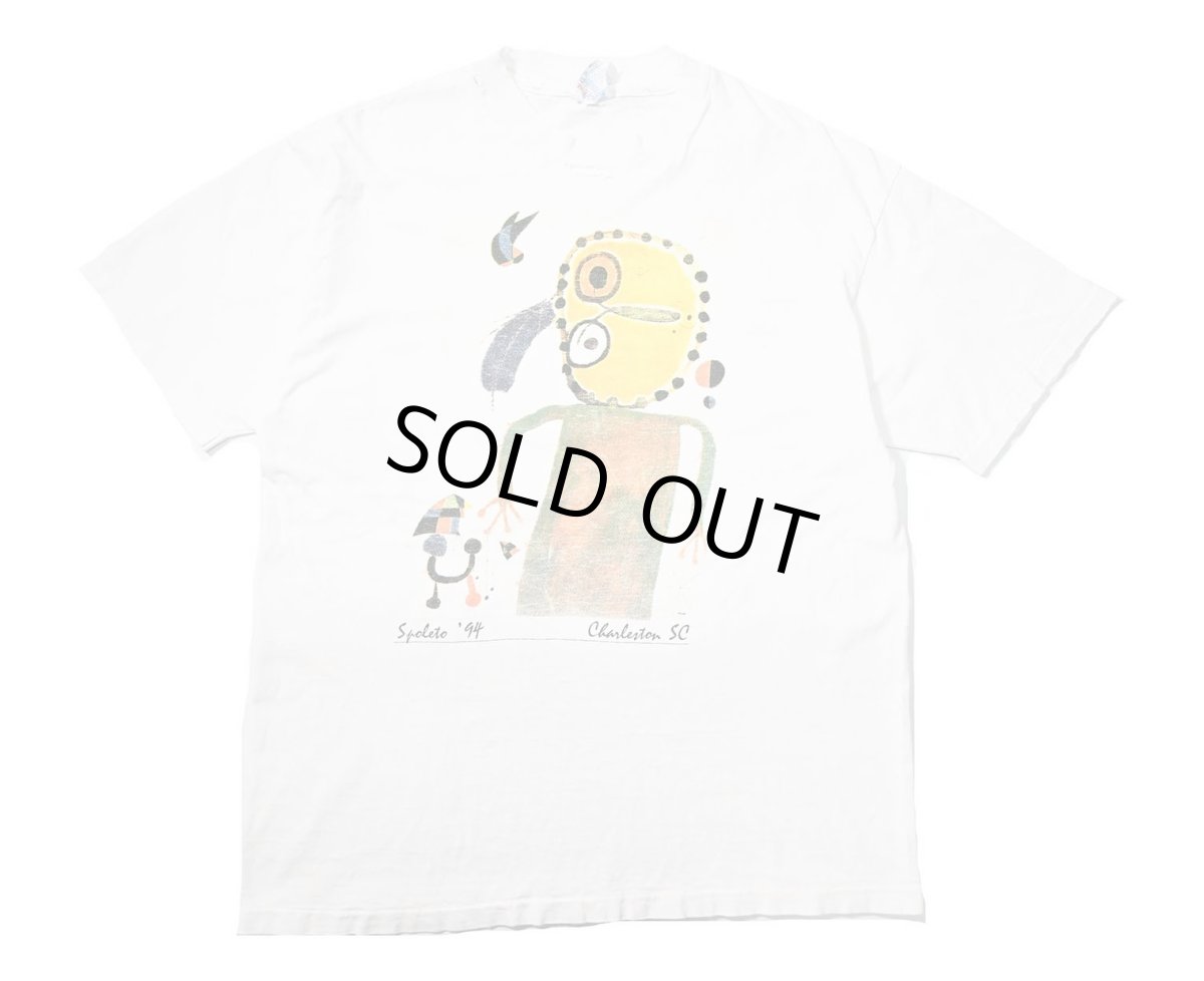 画像1: 90s Used Joan Miro Print Tee made in USA (1)