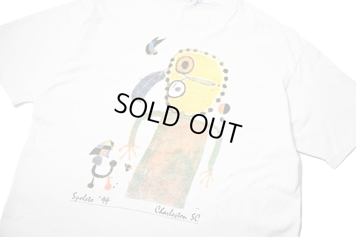 画像2: 90s Used Joan Miro Print Tee made in USA (2)