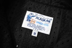 画像4: The Alaskan Hakoba Embroidery Open Collar Shirt Black (4)