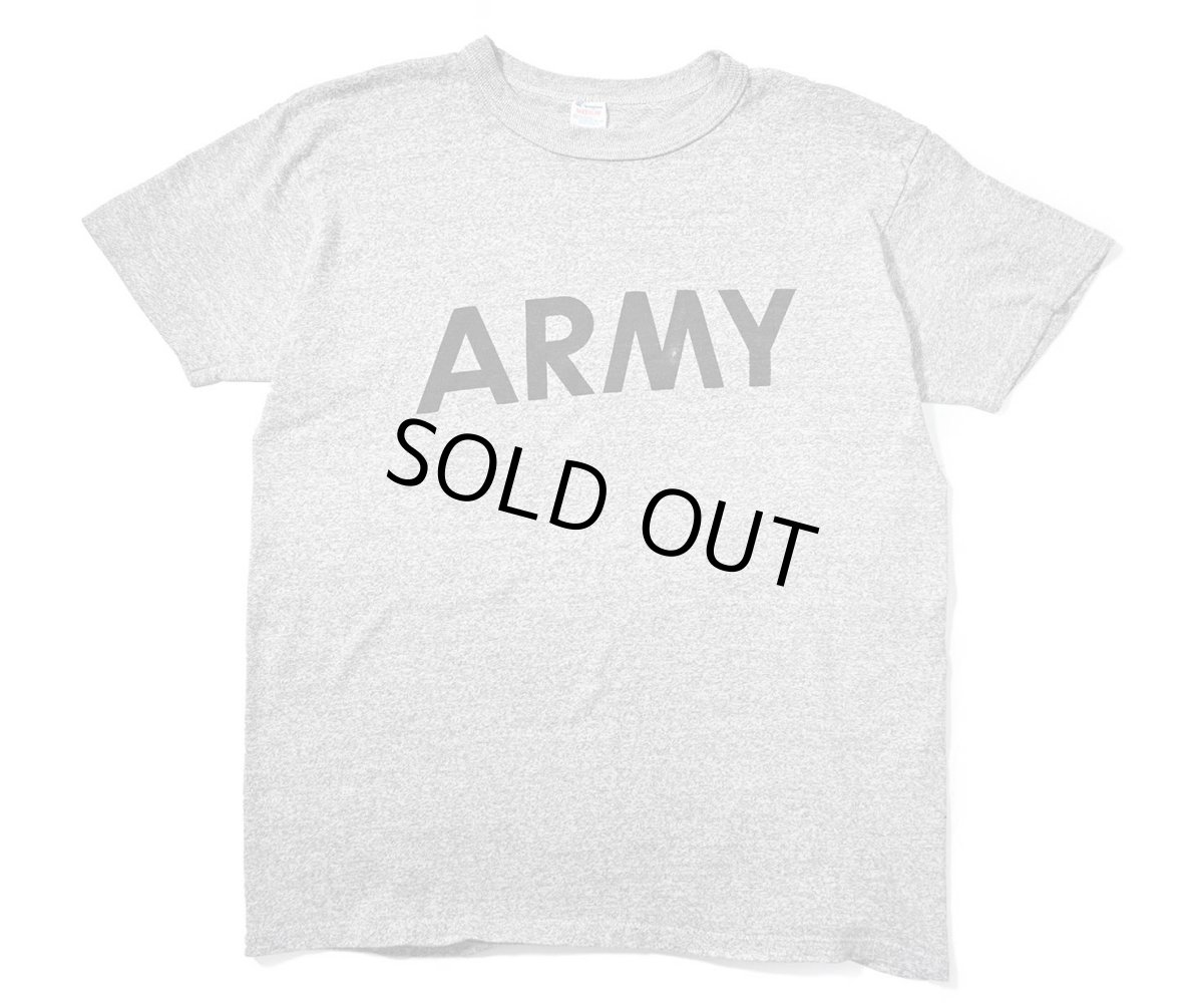 画像1: 80s Used Champion Army Print Tee made in USA (1)