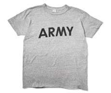 画像1: 80s Used Champion Army Print Tee made in USA (1)