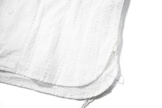 画像3: The Alaskan Hakoba Embroidery Open Collar Shirt White (3)
