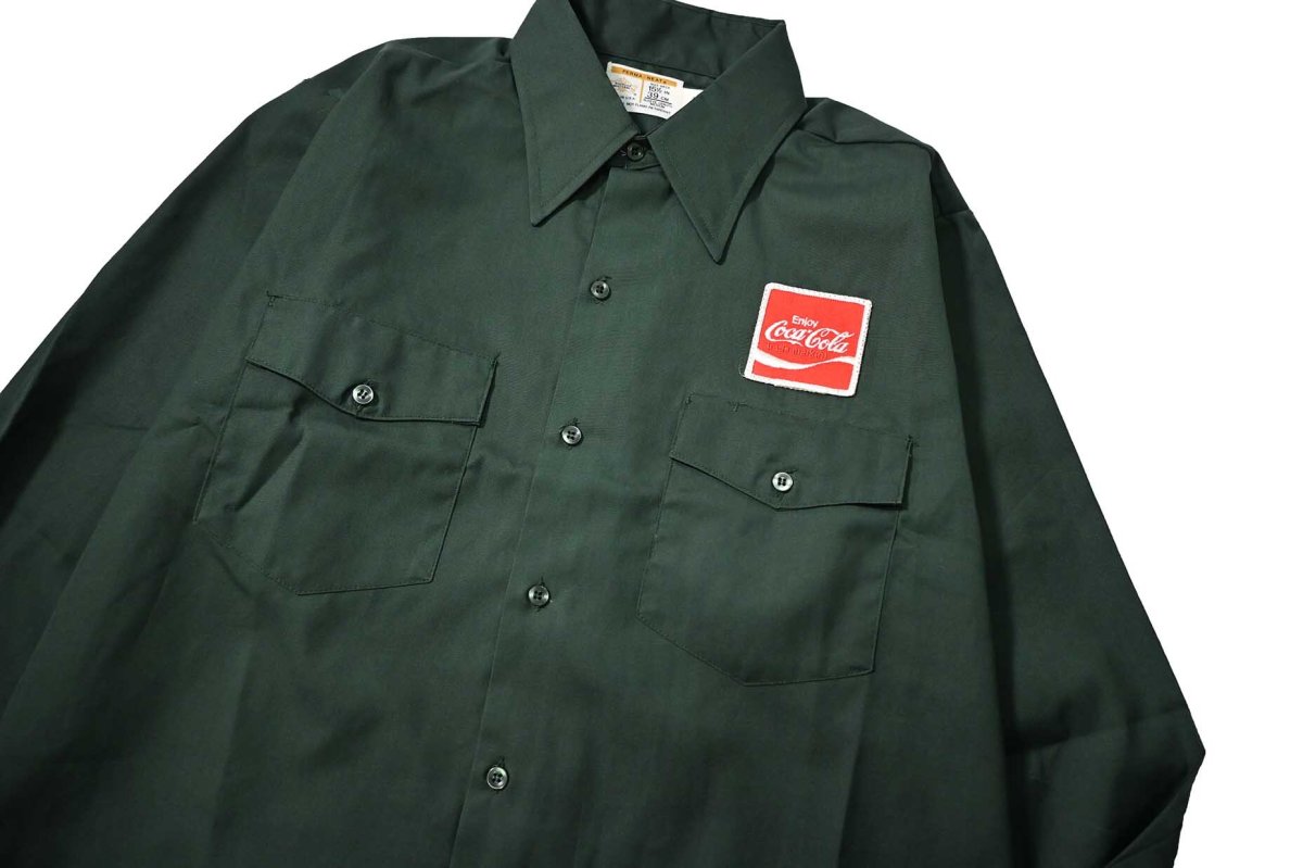 画像2: 70s Deadstock Riverside Masterbilt Patch Work Shirt made in USA (2)