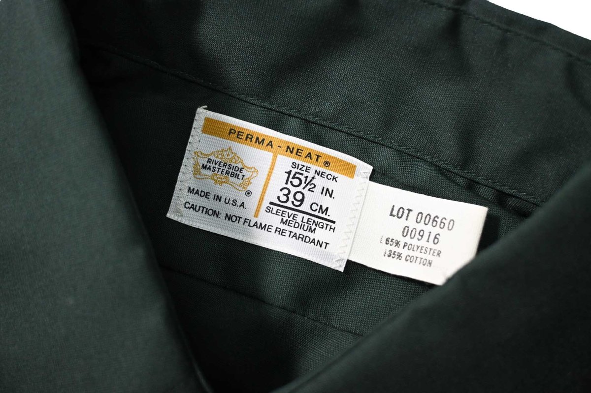 画像5: 70s Deadstock Riverside Masterbilt Patch Work Shirt made in USA (5)