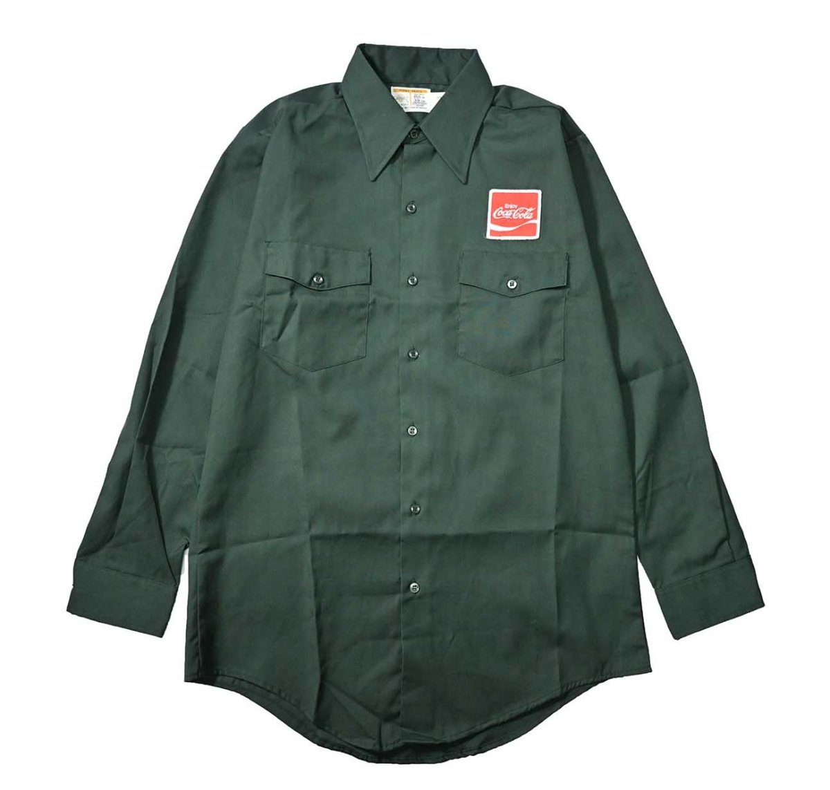 画像1: 70s Deadstock Riverside Masterbilt Patch Work Shirt made in USA (1)