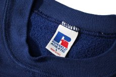 画像4: 90s Used Russell Athletic Blank Sweat Shirt Blue made in USA (4)