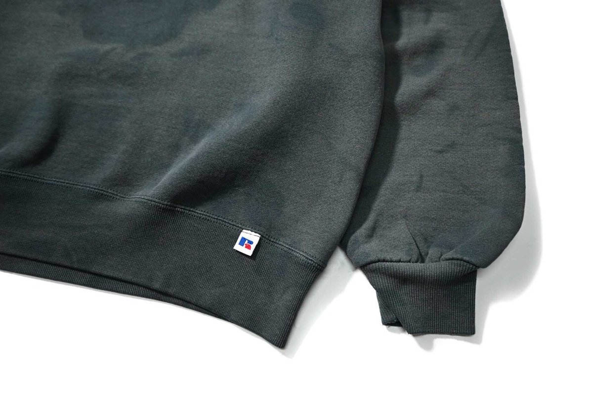 画像3: 90s Used Russell Athletic Blank Sweat Shirt Moss made in USA (3)