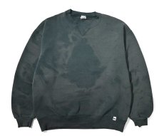 画像1: 90s Used Russell Athletic Blank Sweat Shirt Moss made in USA (1)