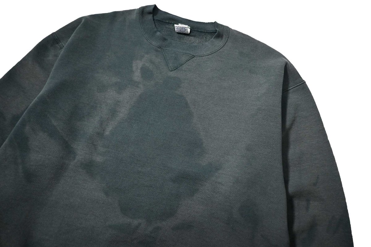 画像2: 90s Used Russell Athletic Blank Sweat Shirt Moss made in USA (2)
