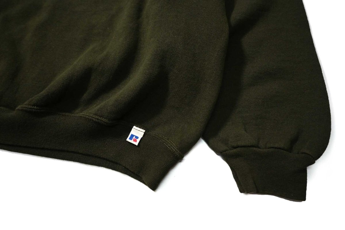 画像3: 90s Used Russell Athletic Blank Sweat Shirt Olive (3)
