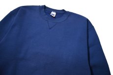 画像2: 90s Used Russell Athletic Blank Sweat Shirt Blue made in USA (2)