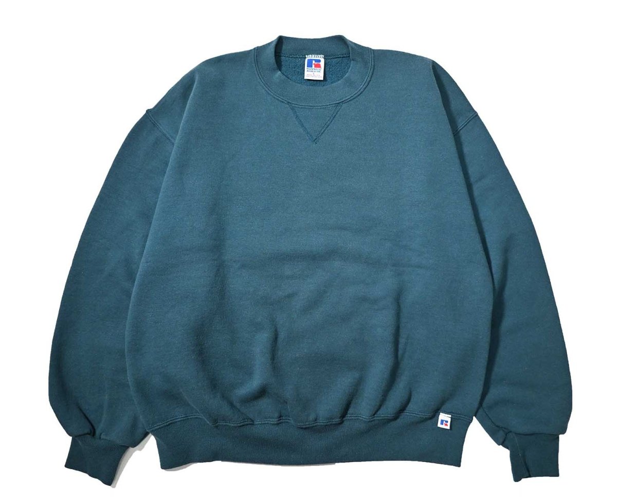 画像1: 90s Used Russell Athletic Blank Sweat Shirt made in USA (1)