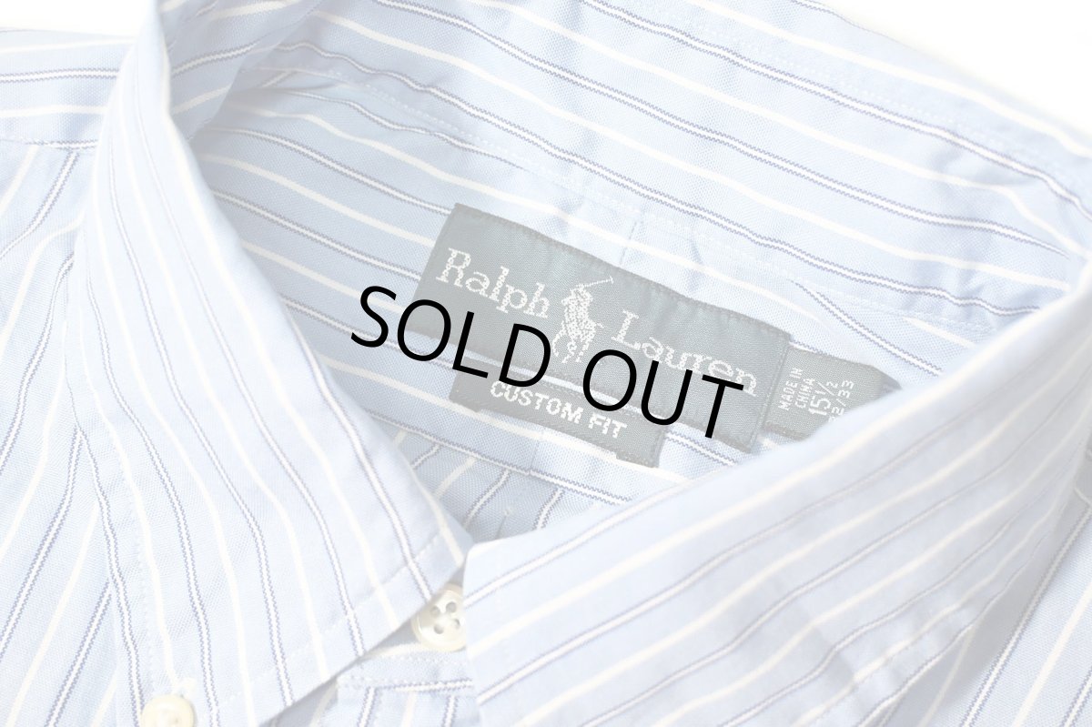 画像4: 90-00s Used Ralph Lauren Stripe B/D Shirt "Custom Fit" (4)