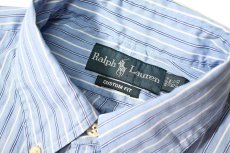 画像4: 90-00s Used Ralph Lauren Stripe B/D Shirt "Custom Fit" (4)