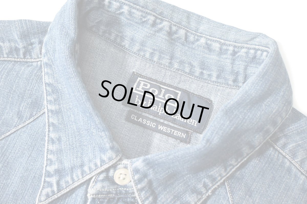 画像4: 90-00s Used Polo Ralph Lauren Denim Shirt "Classic Western" (4)