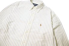 画像2: 90-00s Used Ralph Lauren Stripe B/D Shirt (2)