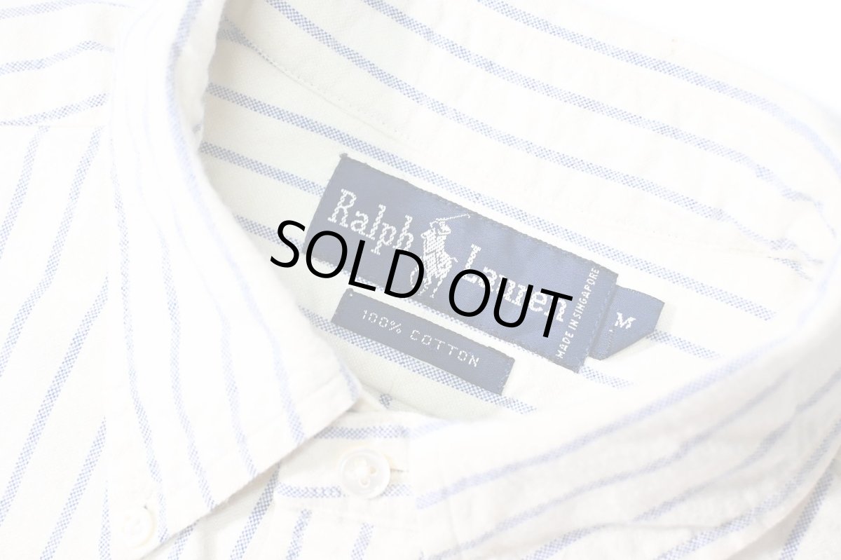 画像4: 90-00s Used Ralph Lauren Stripe B/D Shirt (4)
