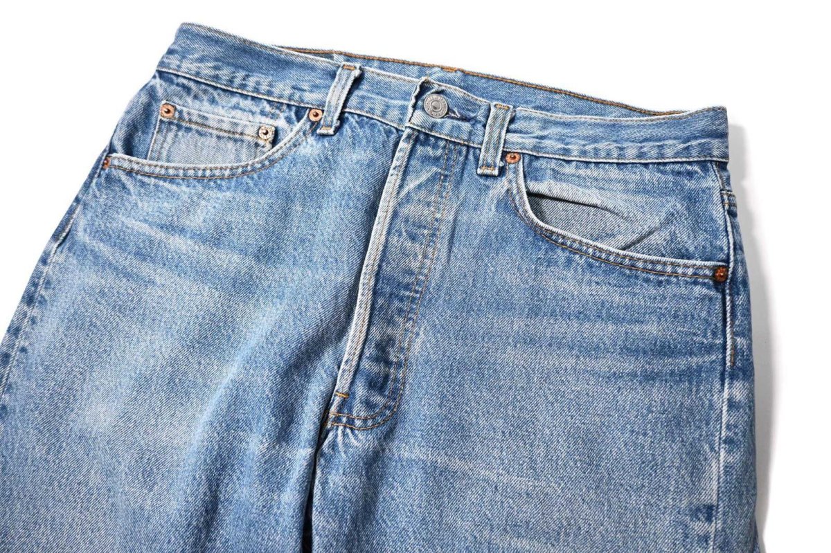 画像2: 90s Used Levi's 501 Denim Pants made in USA リーバイス (2)