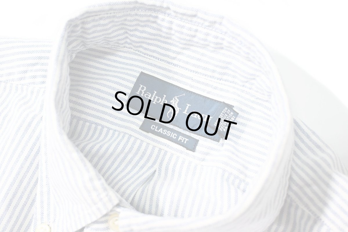 画像4: 90-00s Used Ralph Lauren Stripe B/D Shirt "Classic Fit" (4)