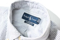 画像4: 90-00s Used Ralph Lauren Stripe B/D Shirt "Classic Fit" (4)