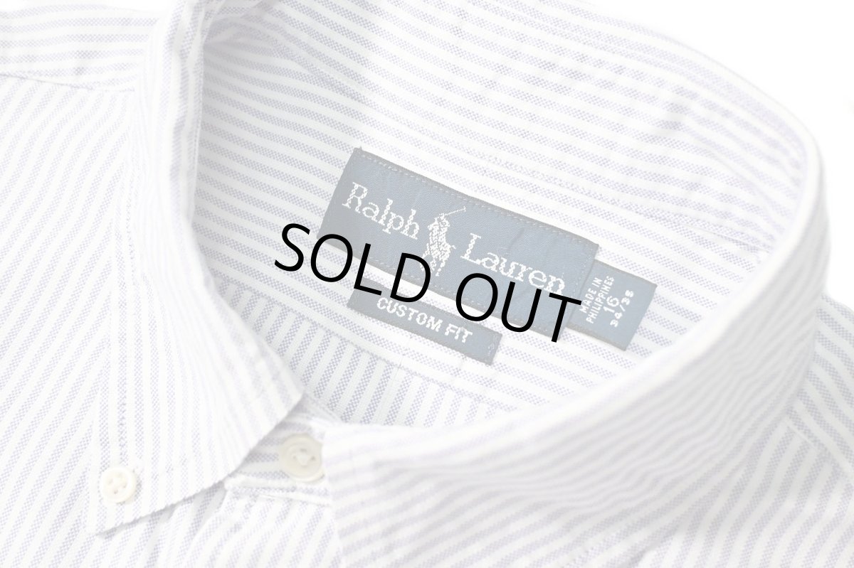 画像4: 90-00s Used Ralph Lauren Stripe B/D Shirt "Custom Fit" (4)