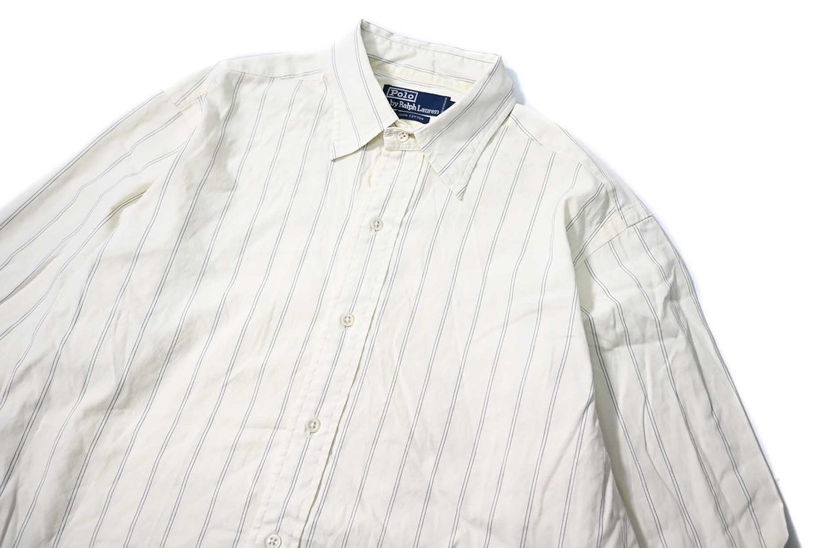 画像2: 90-00s Used Polo Ralph Lauren Stripe Shirt (2)