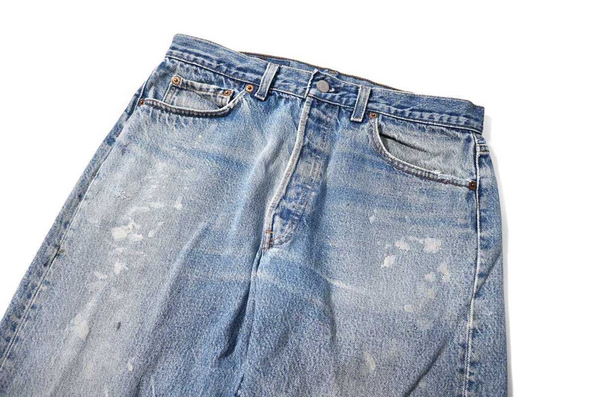 画像2: 80s Used Levi's 501 Denim Pants made in USA リーバイス (2)