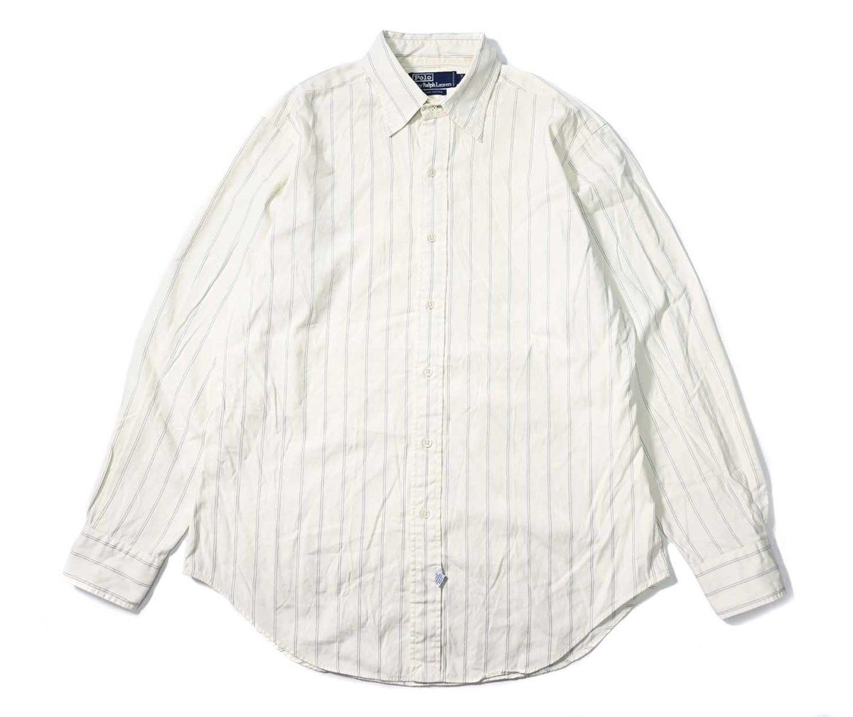 画像1: 90-00s Used Polo Ralph Lauren Stripe Shirt (1)