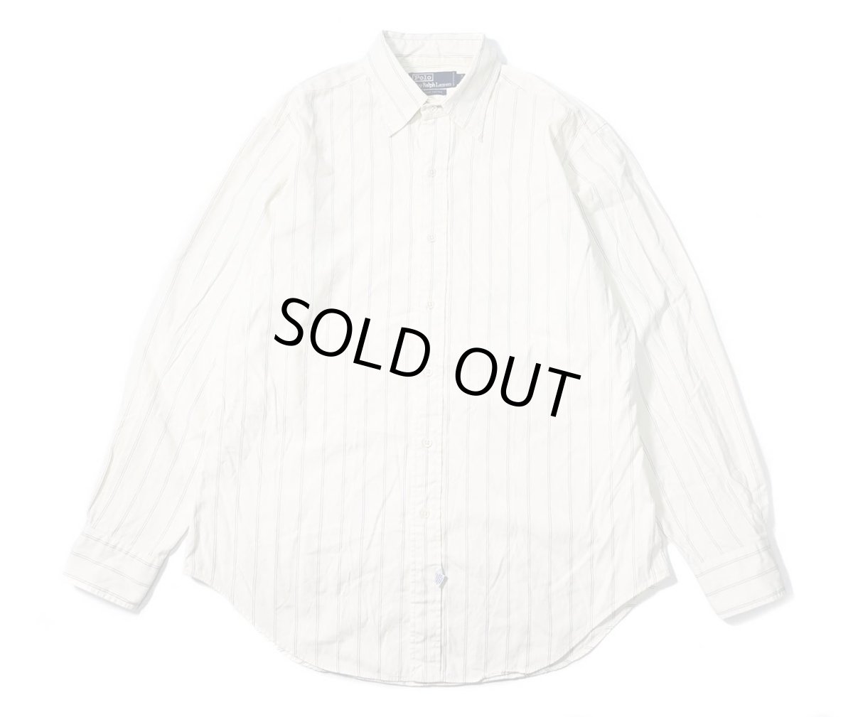 画像1: 90-00s Used Polo Ralph Lauren Stripe Shirt (1)