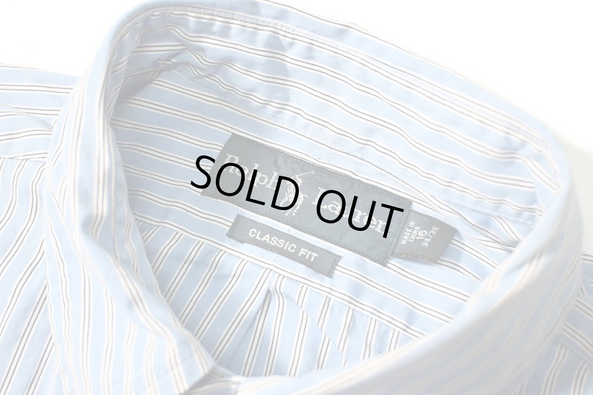 画像4: 90-00s Used Ralph Lauren Stripe B/D Shirt "Classic Fit" (4)
