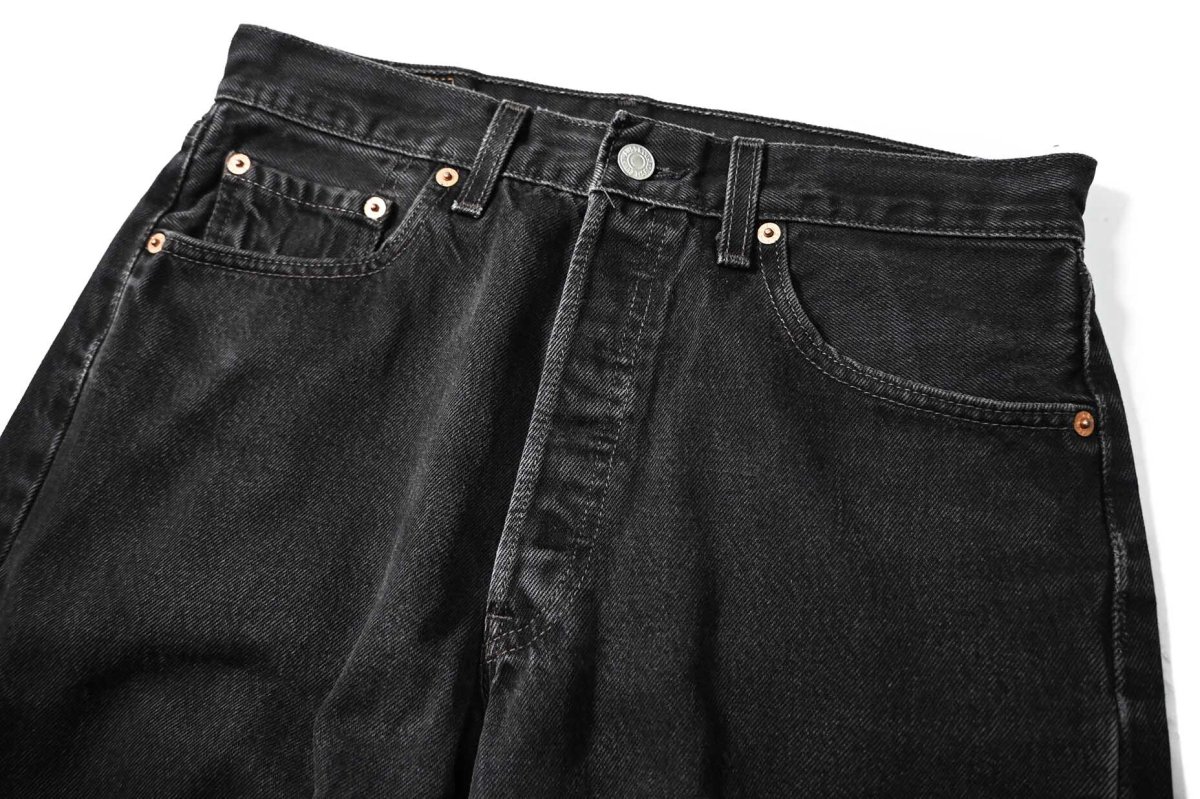 画像2: 00' Used Levi's 501 Denim Pants Black made in USA リーバイス (2)