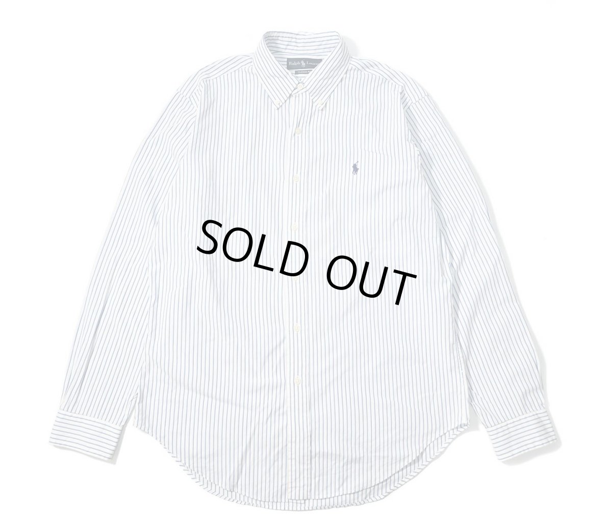 画像1: 90-00s Used Ralph Lauren Stripe B/D Shirt "Classic Fit" (1)
