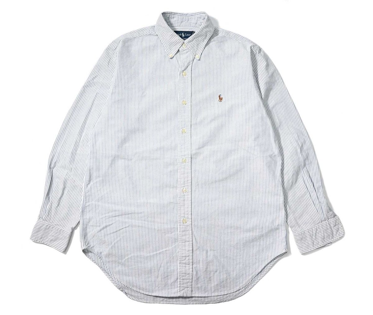画像1: 90-00s Used Ralph Lauren Stripe B/D Shirt "Classic Fit" (1)