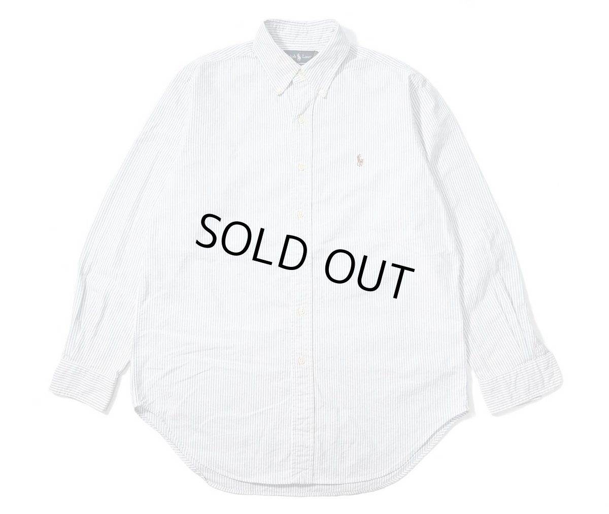 画像1: 90-00s Used Ralph Lauren Stripe B/D Shirt "Classic Fit" (1)