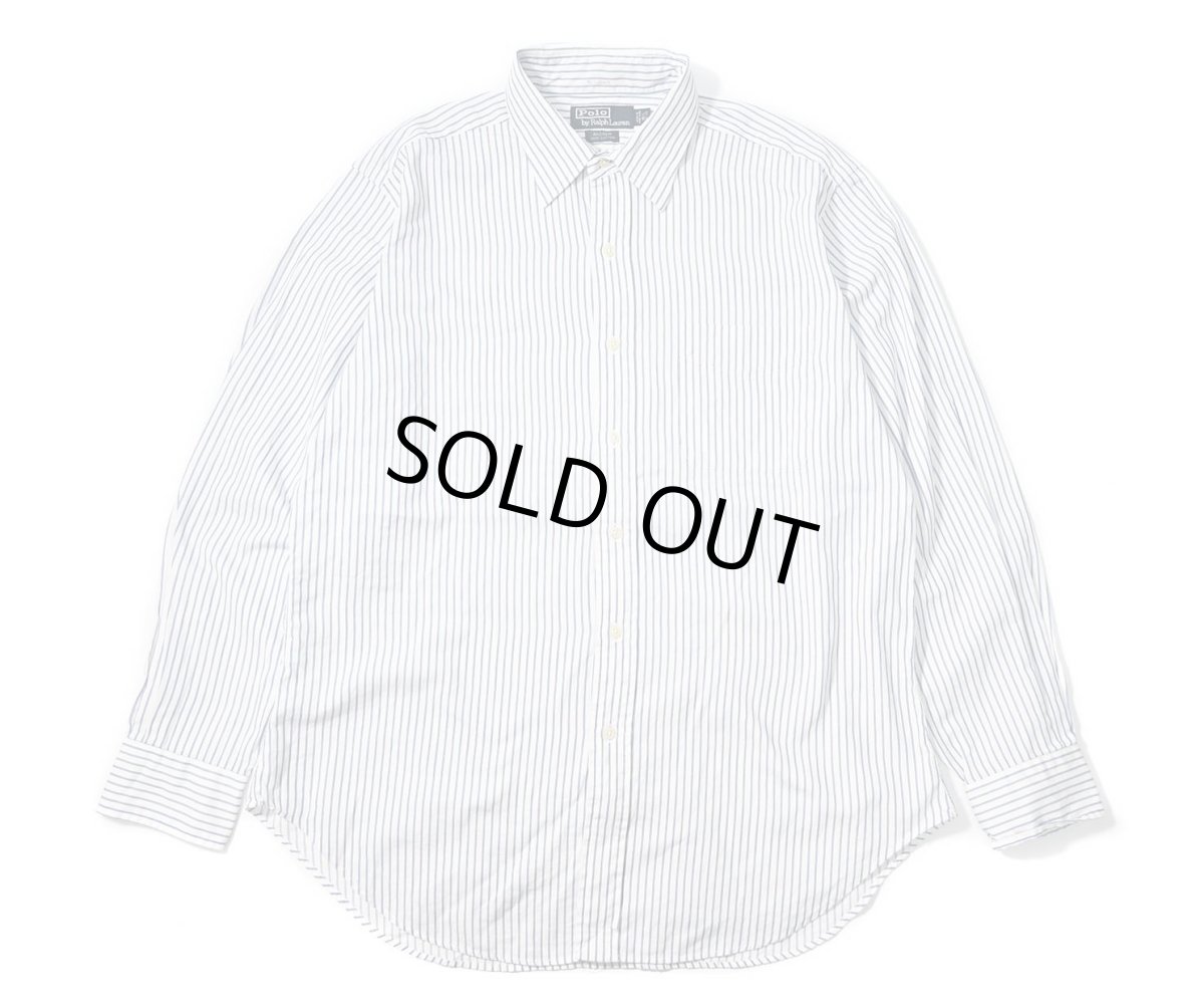 画像1: 90-00s Used Polo Ralph Lauren Stripe Shirt "Andrew" (1)