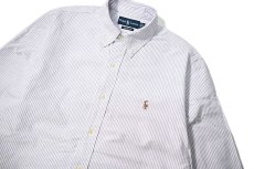 画像2: 90-00s Used Ralph Lauren Stripe B/D Shirt "Custom Fit" (2)