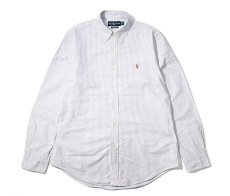 画像1: 90-00s Used Ralph Lauren Stripe B/D Shirt "Custom Fit" (1)