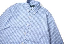 画像2: 90-00s Used Ralph Lauren Stripe B/D Shirt "Custom Fit" (2)