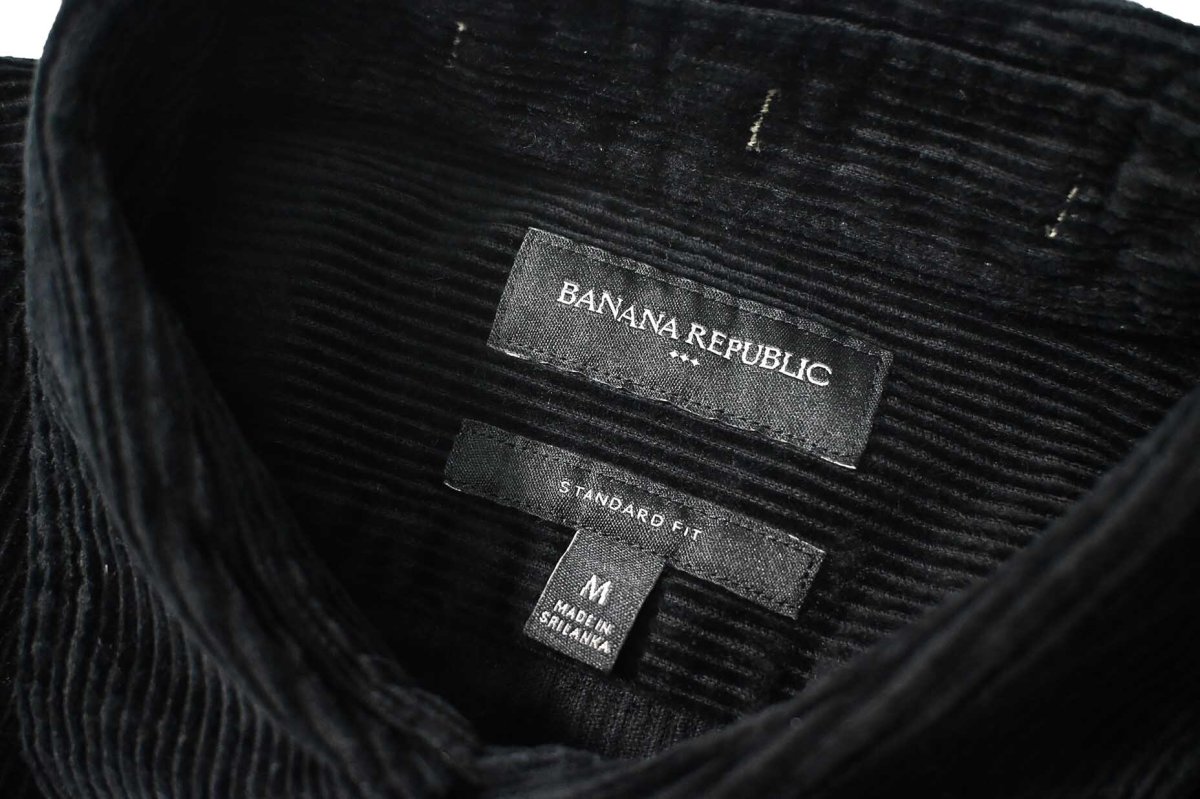 画像4: Used Banana Republic Corduroy Shirt Black (4)