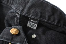 画像6: Used Carhartt Duck Double Knee Carpenter Pants Black made in USA カーハート (6)
