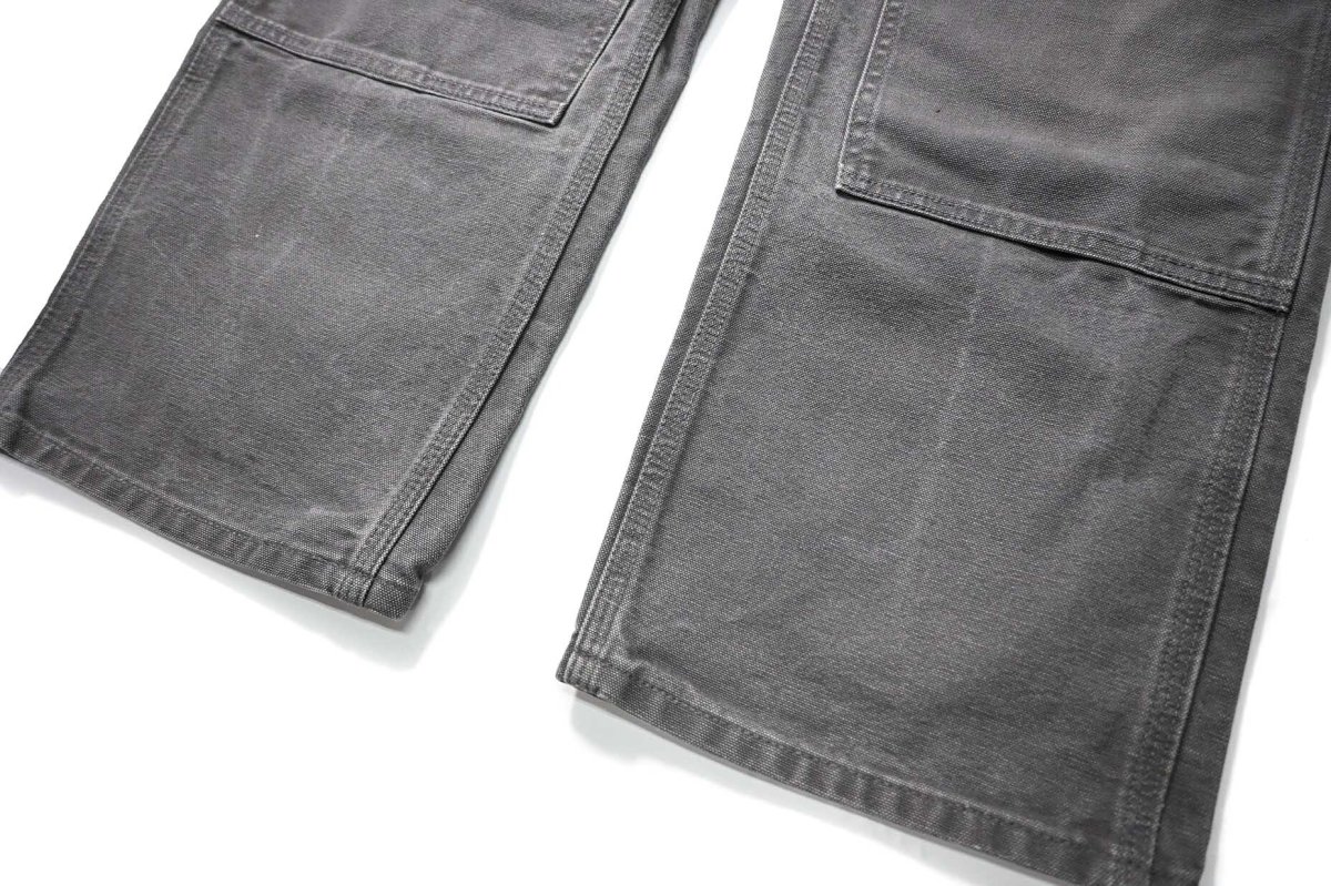 画像3: 16' Used Carhartt Duck Double Knee Carpenter Pants Gravel made in USA カーハート (3)