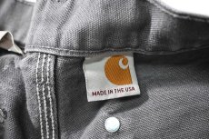 画像6: 16' Used Carhartt Duck Double Knee Carpenter Pants Gravel made in USA カーハート (6)