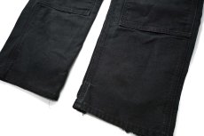 画像3: 20' Used Carhartt Duck Double Knee Carpenter Pants Black made in USA カーハート (3)