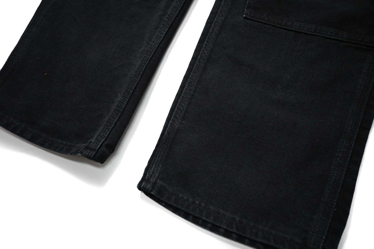 画像3: 14' Used Carhartt Duck Double Knee Carpenter Pants Black made in USA カーハート (3)